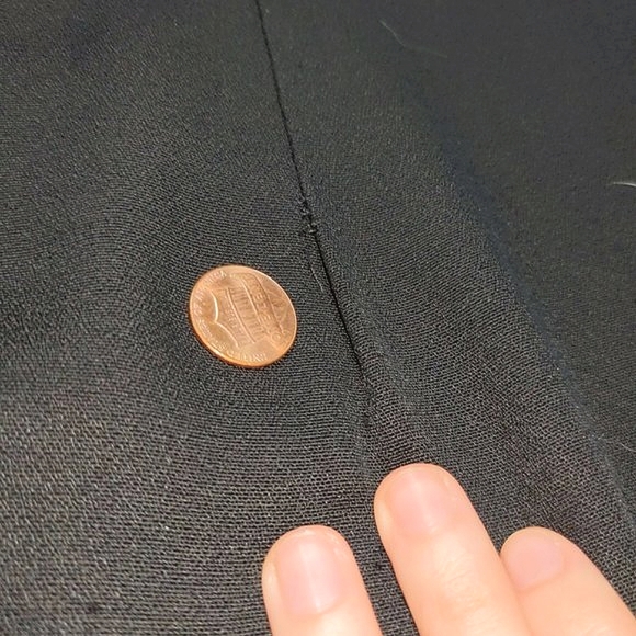 80s Black Pleated Midi Dress by Danny & Nicole - Picture 8 of 8